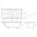 Ванна чугунная Delice Haiti Luxe DLR230639-AS 180x80 см, с антискользящим покрытием, белый