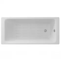 Ванна чугунная Delice Parallel DLR220504-AS 160x70 см, с антискользящим покрытием, белый