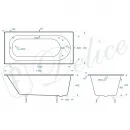 Ванна чугунная Delice Grace DLR230643 170x70 см, белый