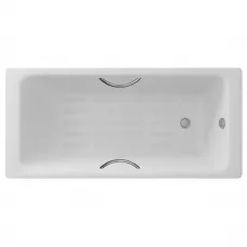 Ванна чугунная Delice Parallel DLR220505R-AS 170x70 см, с ручками, антискользящим покрытием, белый
