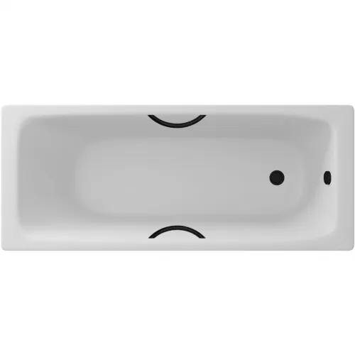 Ванна чугунная Delice Biove DLR220509RB 170x75 см, с ручками, белый