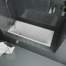 Ванна чугунная Delice Biove DLR220509RB-AS 170x75 см, с ручками, антискользящим покрытием, белый