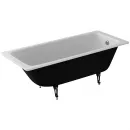 Ванна чугунная Delice Biove DLR220509RB-AS 170x75 см, с ручками, антискользящим покрытием, белый