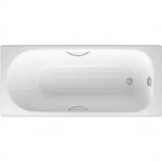 Ванна чугунная Delice Grace DLR230643R-AS 170x70 см, с отверстиями под ручки, антискользящим покрытием, белый