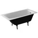 Ванна чугунная Delice Repos DLR220507R-AS 150x70 см, с ручками, антискользящим покрытием, белый