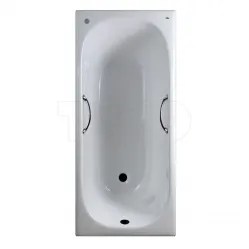 Ванна чугунная Timo Standard 3V Н0000384 150x70 см, с ручками, антискользящим покрытием, белый