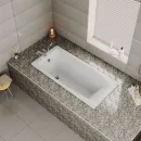 Ванна чугунная Delice Repos DLR220508-AS 170x70 см, с антискользящим покрытием, белый