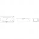 Ванна чугунная Jacob Delafon Volute E6D900-0 180x80 см, с антискользящим покрытием, белый