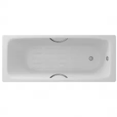 Ванна чугунная Delice Biove DLR220509R-AS 170x75 см, с ручками, антискользящим покрытием, белый