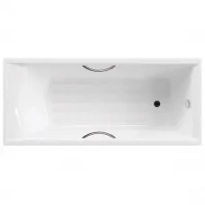 Ванна чугунная Delice Prestige DLR230601R-AS 180x75 см, с отверстиями под ручки, антискользящим покрытием, белый