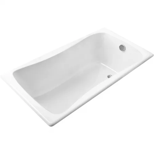 Ванна чугунная Jacob Delafon Bliss E6D902-0 170x75 см, с антискользящим покрытием, белый