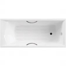 Ванна чугунная Delice Prestige DLR230624R-AS 170x70 см, с отверстиями под ручки, антискользящим покрытием, белый