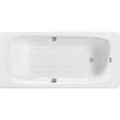 Ванна чугунная Delice Flex DLR230631R-AS 170x80 см, с отверстиями под ручки, антискользящим покрытием, белый