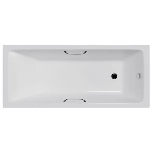 Ванна чугунная Delice Level DLR230602R 170x75 см, с отверстиями под ручки, белый