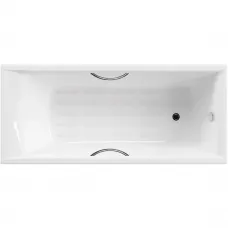 Ванна чугунная Delice Prestige DLR230625R-AS 170x75 см, с отверстиями под ручки, антискользящим покрытием, белый