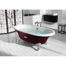 Ванна чугунная Roca Newcast Bordeaux 233650003 170x85 см, отдельностоящая, с антискользящим покрытием, бордо