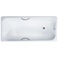 Ванна чугунная Delice Aurora DLR230603R 150x70 см, с отверстиями под ручки, белый