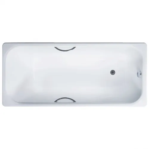 Ванна чугунная Delice Aurora DLR230603R 150x70 см, с отверстиями под ручки, белый