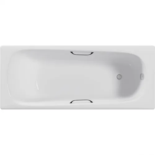 Ванна чугунная Delice Continental DLR230640R 120x70 см, с отверстиями под ручки, белый