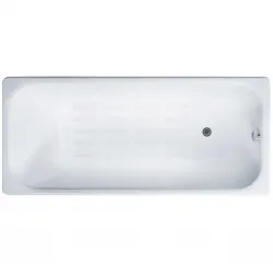 Ванна чугунная Delice Aurora DLR230604-AS 160x75 см, с антискользящим покрытием, белый