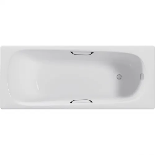Ванна чугунная Delice Continental DLR230644R 165x70 см, с отверстиями под ручки, белый