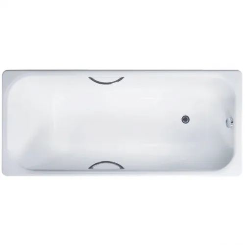 Ванна чугунная Delice Aurora DLR230604R 160x75 см, с отверстиями под ручки, белый