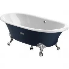 Ванна чугунная Roca Newcast Navy Blue 233650004 170x85 см, отдельностоящая, с антискользящим покрытием, темно-синий