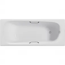 Ванна чугунная Delice Continental DLR230641R 130x70 см, с отверстиями под ручки, белый