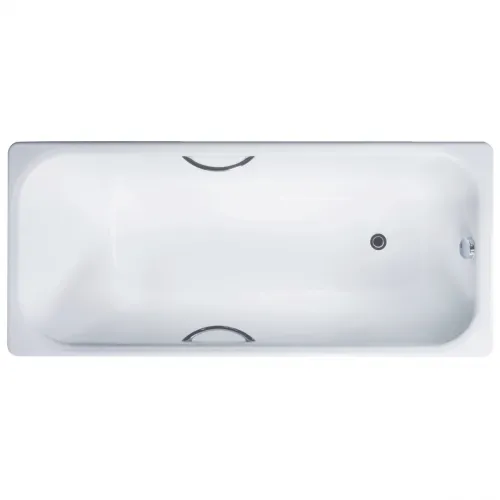 Ванна чугунная Delice Aurora DLR230605R 170x70 см, с отверстиями под ручки, белый