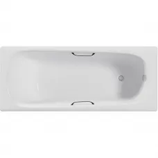 Ванна чугунная Delice Continental DLR230626R 160x70 см, с отверстиями под ручки, белый