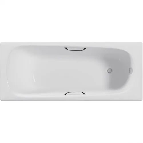 Ванна чугунная Delice Continental DLR230626R 160x70 см, с отверстиями под ручки, белый