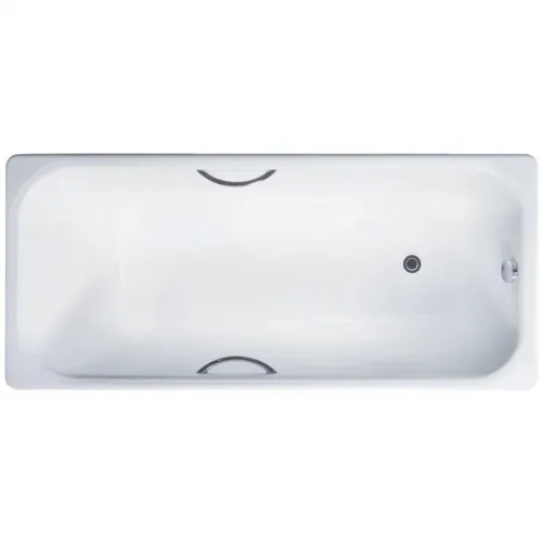 Ванна чугунная Delice Aurora DLR230606R 170x75 см, с отверстиями под ручки, белый