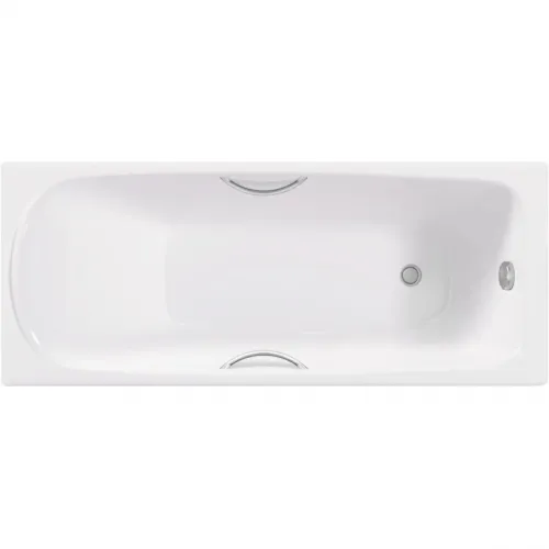 Ванна чугунная Delice Fusion DLR230647R 170x70 см, с отверстиями под ручки, белый