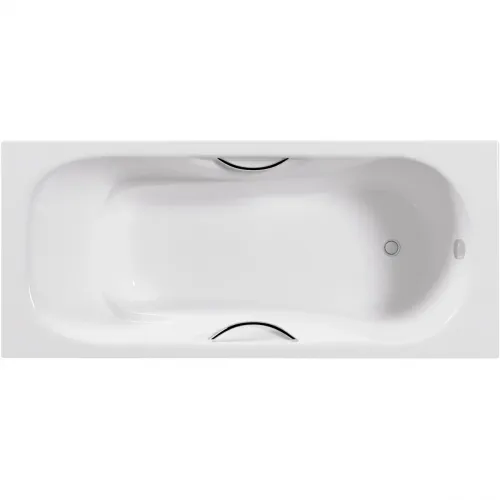 Ванна чугунная Delice Malibu DLR230628R 140x75 см, с отверстиями под ручки, белый