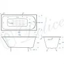 Ванна чугунная Delice Fusion DLR230647-AS 170x70 см, с антискользящим покрытием, белый