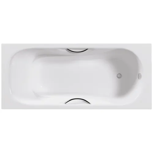 Ванна чугунная Delice Malibu DLR230608R 170x70 см, с отверстиями под ручки, белый