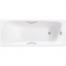 Ванна чугунная Delice Fusion DLR230647R-AS 170x70 см, с отверстиями под ручки, антискользящим покрытием, белый