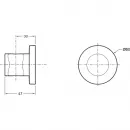 Держатель для ручного душа Jacob Delafon Modulo 8466D-CP