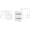 Держатель для душа Gessi Emporio 38760#031 поворотный, хром
