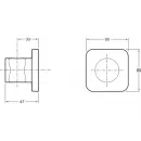 Держатель для ручного душа Jacob Delafon Modulo 8464D-CP