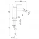 Смеситель для биде без донного клапана Paini Cox 78PZ304O