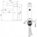 Смеситель для биде Wonzon & Woghand Stick WW-88339017-MB черный матовый