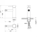 Смеситель для биде Aquatek Европа AQ1318CR без донного клапана, хром