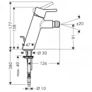 Смеситель для биде с донным клапаном Hansgrohe Talis S2 32240000