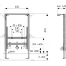 Инсталляция для биде Tece TECEprofil 9330005
