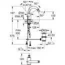 Смеситель для биде с донным клапаном Grohe Atrio New 32108GL3
