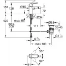 Смеситель для биде с донным клапаном Grohe BauEdge 23331000