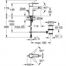 Смеситель для биде с донным клапаном Grohe Lineare 33848DC1