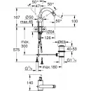 Смеситель для биде с донным клапаном Grohe Atrio New 32108AL3