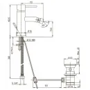 Смеситель для биде с донным клапаном Paini Cox 78CR306